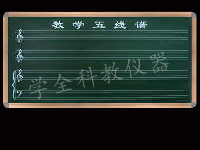五線譜教學黑板