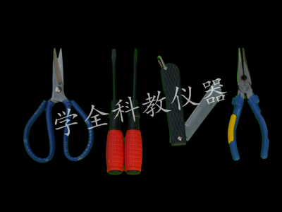 剪刀、一字螺絲刀、玻璃刀、尖嘴鉗